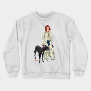 Maria McKee - An illustration by Paul Cemmick Crewneck Sweatshirt